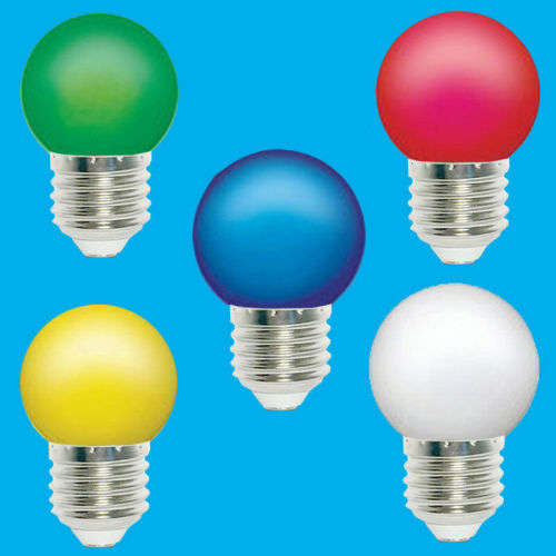 Decorative LED G45 Light Bulbs Colourful Mini LED Light Bulbs E27 220V. Collections are allowed.