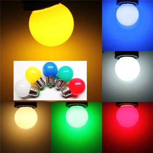 Decorative LED G45 Light Bulbs Colourful Mini LED Light Bulbs E27 220V. Collections are allowed.