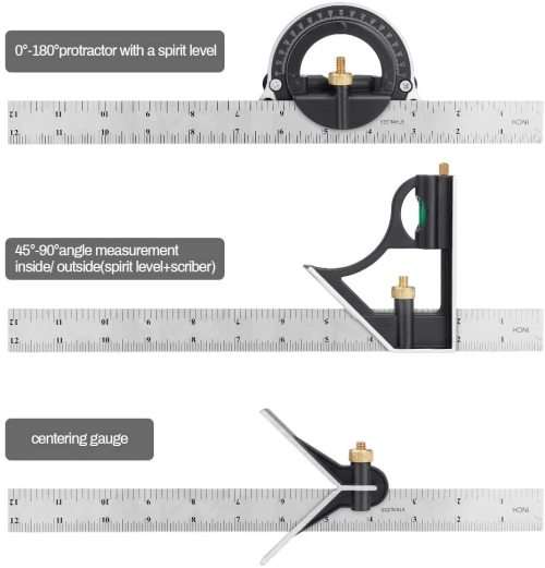 Combination Square Protractor Level Measure Angle Ruler Set Heavy Duty. Collections are allowed.