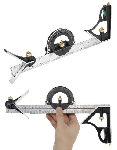 Combination Square Protractor Level Measure Angle Ruler Set Heavy Duty. Collections are allowed.