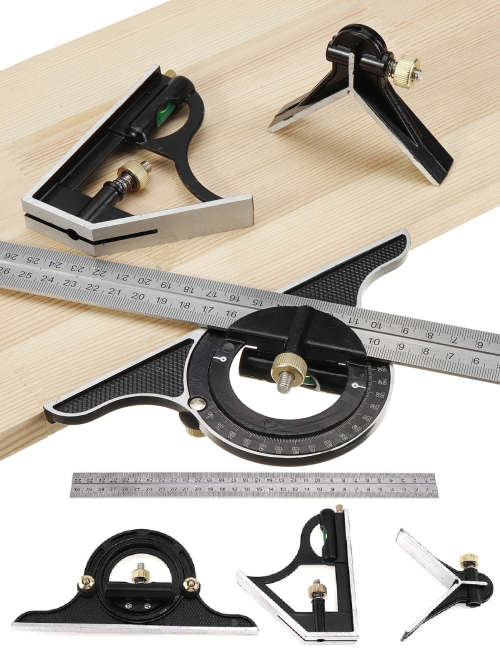 Combination Square Protractor Level Measure Angle Ruler Set Heavy Duty. Collections are allowed.