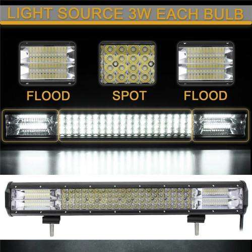 384W LED Quad-Row 7D Reflector Light Bar with Combo Beam. Collections are allowed.