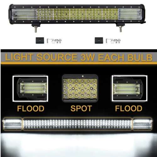 384W LED Quad-Row 7D Reflector Light Bar with Combo Beam. Collections are allowed.