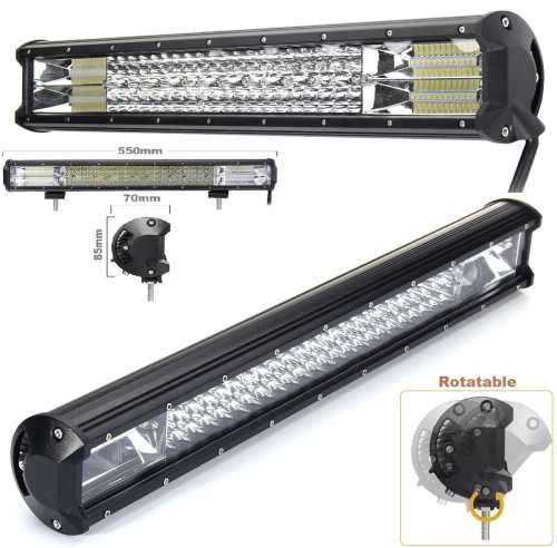 384W LED Quad-Row 7D Reflector Light Bar with Combo Beam. Collections are allowed.