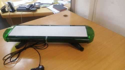 Green COB LED Vehicle Roof Top Flash Strobe Light Bar. Collections Allowed.