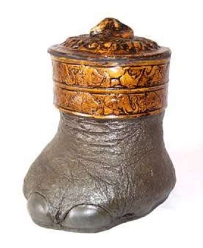 Ice Buckets: Faux Elephant Foot. Brand New Products. Collections are allowed.