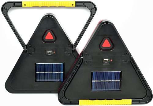 Solar LED MultiFunction Work Flood Light Red LED Emergency Warning Triangle. Collections are allowed