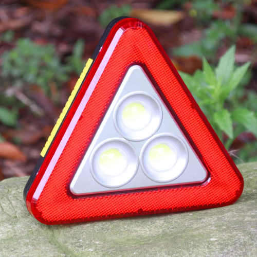 Solar LED MultiFunction Work Flood Light Red LED Emergency Warning Triangle. Collections are allowed