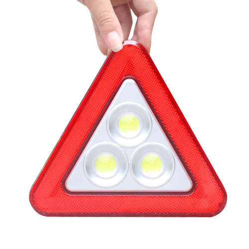 Solar LED MultiFunction Work Flood Light Red LED Emergency Warning Triangle. Collections are allowed