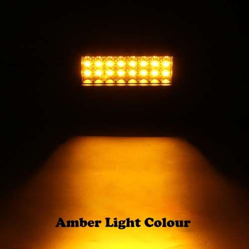 Dual Colour (Cool White and Amber) 72W LED Light Bar with Flashing Patterns. Collections Are Allowed