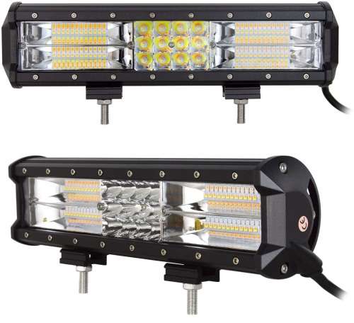 180W Dual Colour Cool White/Amber Vehicle LED Light Bar. 5 Modes With Flashing. Collections Allowed.