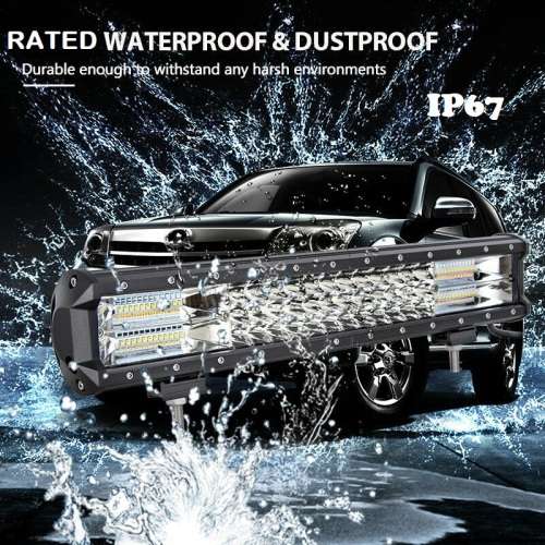 252W Dual Colour Cool White/Amber Vehicle LED Light Bar. 5 Modes With Flashing. Collections Allowed.