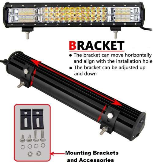 252W Dual Colour Cool White/Amber Vehicle LED Light Bar. 5 Modes With Flashing. Collections Allowed.