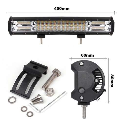 252W Dual Colour Cool White/Amber Vehicle LED Light Bar. 5 Modes With Flashing. Collections Allowed.