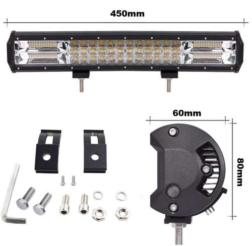 252W Dual Colour Cool White/Amber Vehicle LED Light Bar. 5 Modes With Flashing. Collections Allowed.