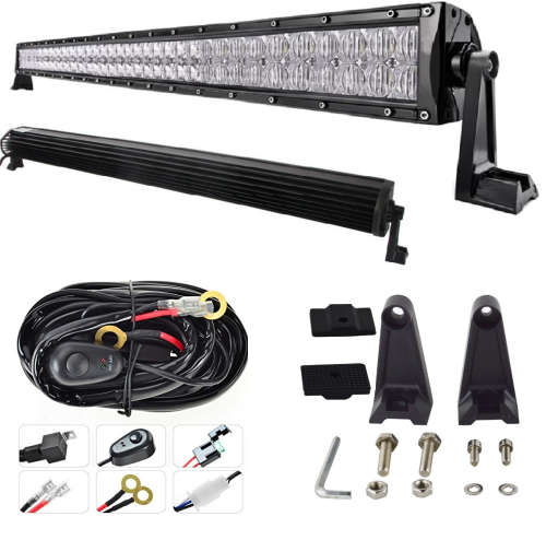 LED Light Bar: 240W NEW GENERATION 4D + 5D Optical Lenses + Wire Harness Kit. Collections Allowed.