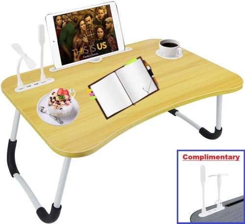 Laptop Table Stand with USB  Ports. Large Ergonomic Design Foldable, Durable. Collections Allowed.