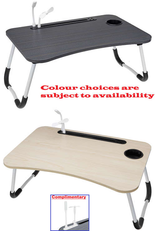 Laptop Table Stand with USB  Ports. Large Ergonomic Design Foldable, Durable. Collections Allowed.