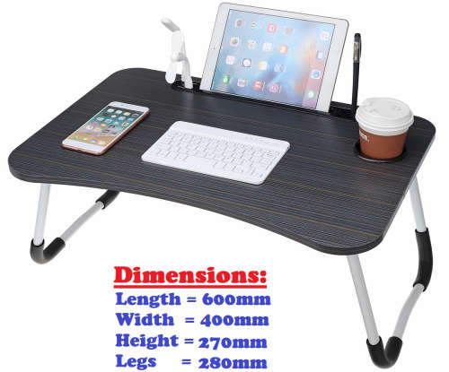Laptop Table Stand with USB  Ports. Large Ergonomic Design Foldable, Durable. Collections Allowed.