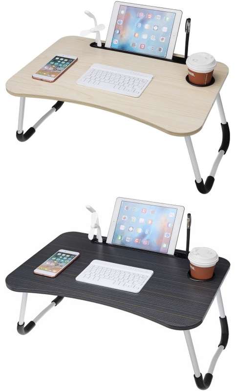 Laptop Table Stand with USB  Ports. Large Ergonomic Design Foldable, Durable. Collections Allowed.
