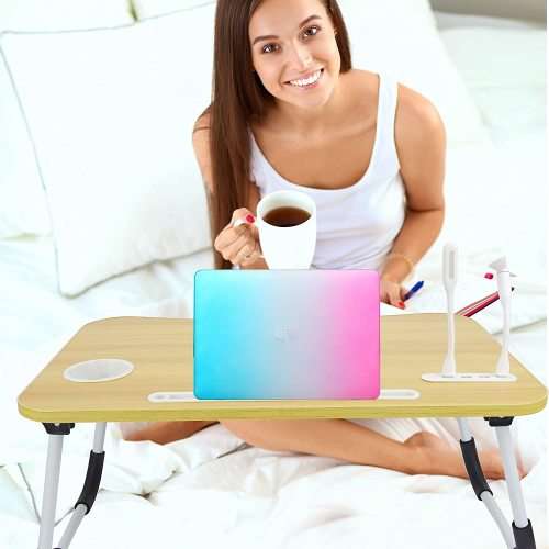 Laptop Table Stand with USB  Ports. Large Ergonomic Design Foldable, Durable. Collections Allowed.