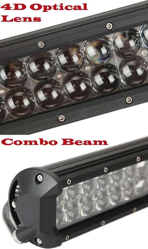 72W LED LIGHT BAR with 4D Optical Lens and Combo Beam 10~32V. Collections allowed