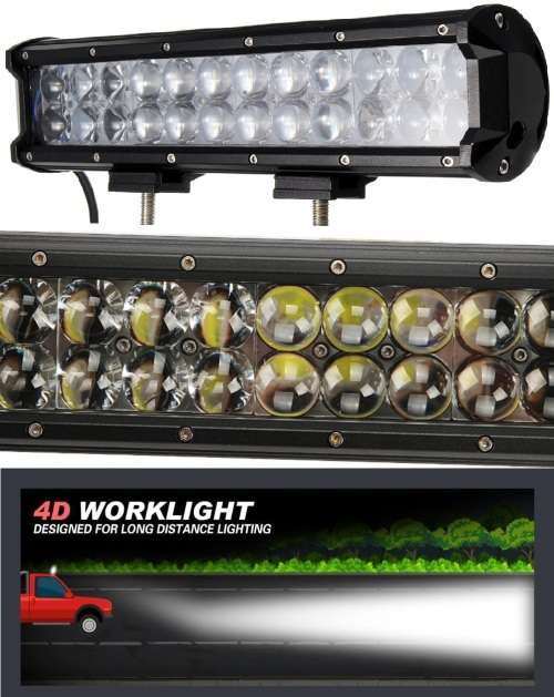 72W LED LIGHT BAR with 4D Optical Lens and Combo Beam 10~32V. Collections allowed