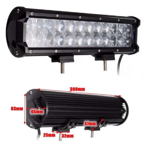 72W LED LIGHT BAR with 4D Optical Lens and Combo Beam 10~32V. Collections allowed