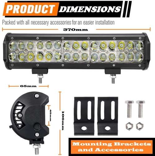 LED Light Bar: 90W 10~32V Hi-Power LED Auto Work, Spot, Search Light Bar. Collections are allowed.