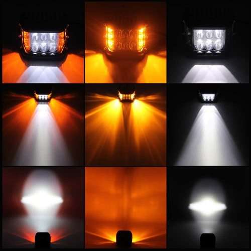 Dual Colour (Amber + White) Unique LED Side Shooter Spot Work Light Bar. Collections Are Allowed.