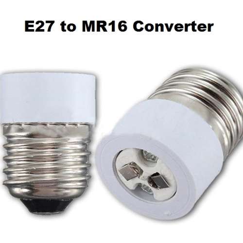 Light Bulb Socket Converters, Adapters (Adaptors) E27 Male To MR16 Female. Collections Are Allowed.