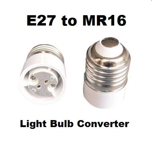Light Bulb Socket Converters, Adapters (Adaptors) E27 Male To MR16 Female. Collections Are Allowed.