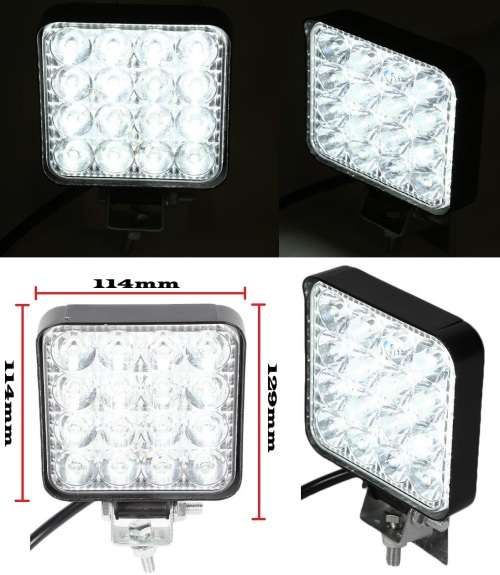 48W LED Auto Work Light Bar Spot Light Optical Lens  9~32V DC. Collections are allowed.
