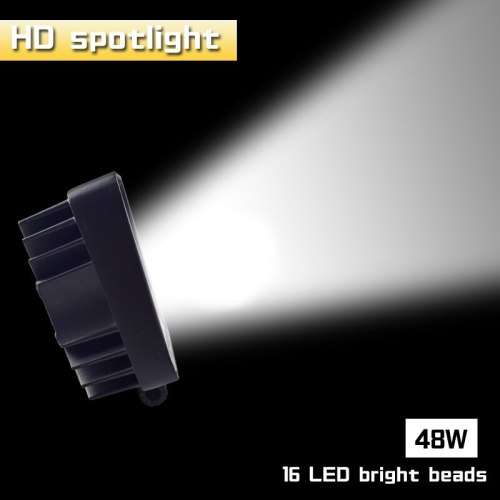 48W LED Auto Work Light Bar Spot Light Optical Lens  9~32V DC. Collections are allowed.