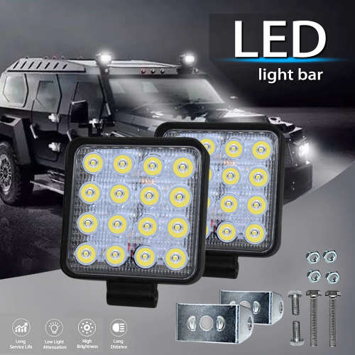 48W LED Auto Work Light Bar Spot Light Optical Lens  9~32V DC. Collections are allowed.