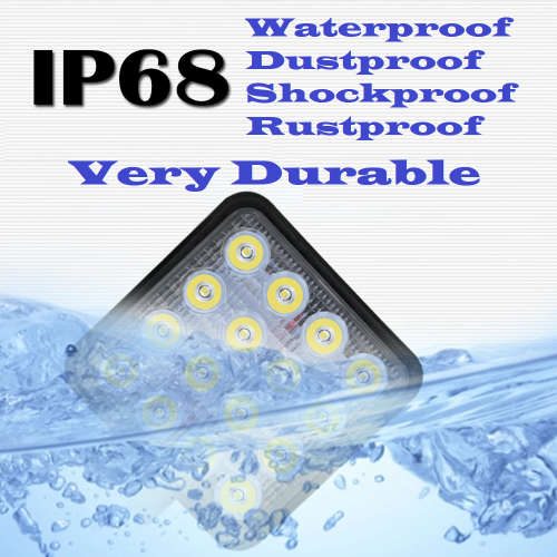 48W LED Auto Work Light Bar Spot Light Optical Lens  9~32V DC. Collections are allowed.