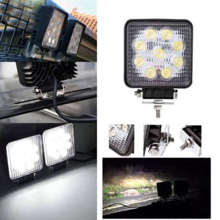 27W LED Auto Work Light Bar Spot Light Optical Lens  9~32V DC. Collections are allowed.