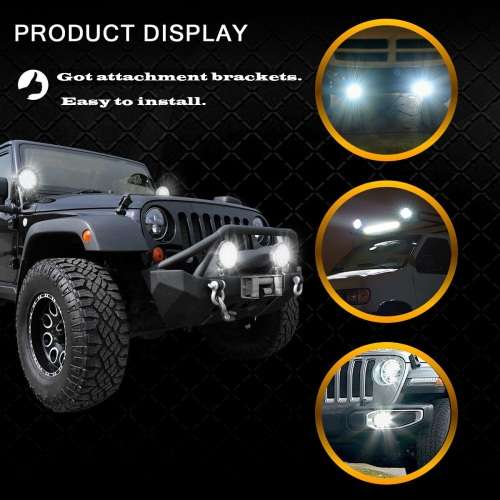 27W LED Auto Work Round Light Bar Spot Light Optical Lens  9~32V DC. Collections are allowed.