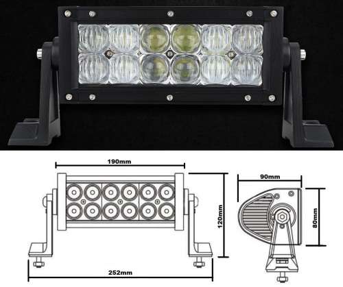 Special Offer 36W LED 5D Lens Light Bar Spot Light with COMBO Beam 10V~32V DC. Collections Allowed