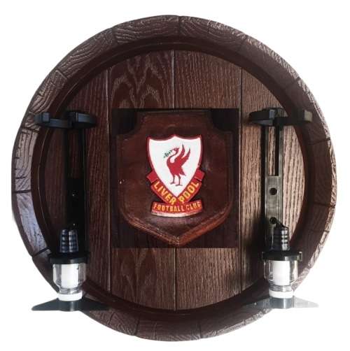 Liverpool FC Large Barrel End Liquor Dispensers with 2 Optic Sets. Brand New. Collections Allowed.