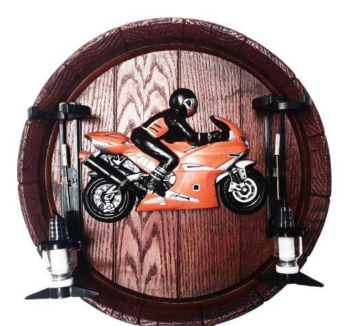 SuperBike Large Barrel End Liquor Dispensers with 2 Sets of Optics. Brand New. Collections Allowed.