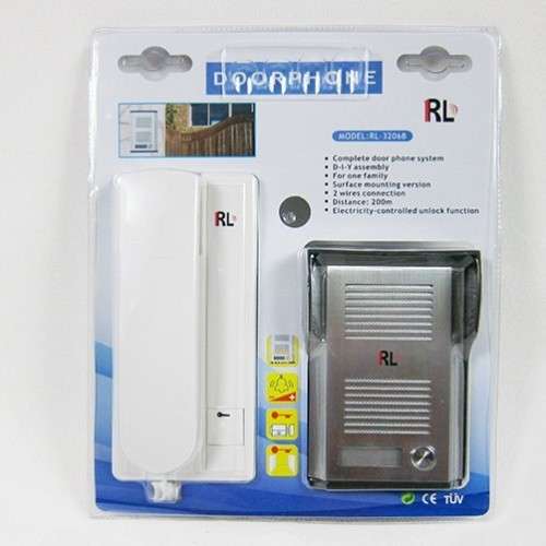 Complete Doorphone Intercom System Kit with Electronic Unlock Function. Collections are allowed.