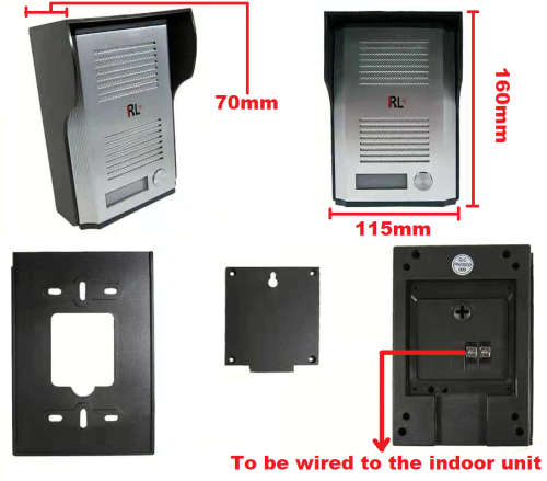 Complete Doorphone Intercom System Kit with Electronic Unlock Function. Collections are allowed.