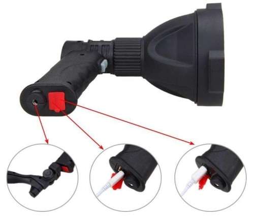 Multifunctional Rechargeable Pistol Light With Tripod Stand and Much More. Collections Are Allowed.