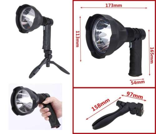 Multifunctional Rechargeable Pistol Light With Tripod Stand and Much More. Collections Are Allowed.