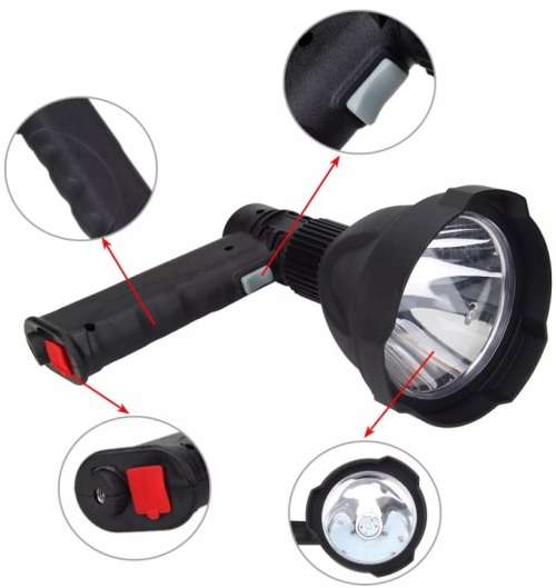 Multifunctional Rechargeable Pistol Light With Tripod Stand and Much More. Collections Are Allowed.