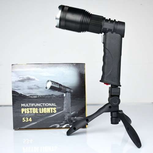 Multifunctional Rechargeable Pistol Light With Tripod Stand and Much More. Collections Are Allowed.