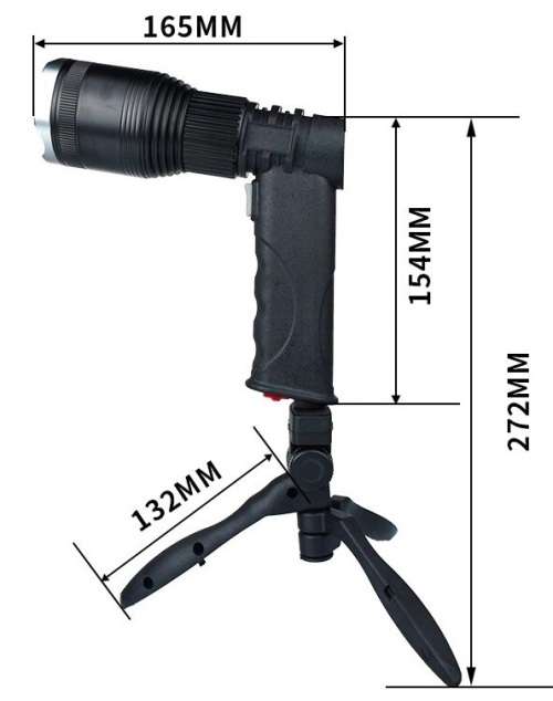 Multifunctional Rechargeable Pistol Light With Tripod Stand and Much More. Collections Are Allowed.