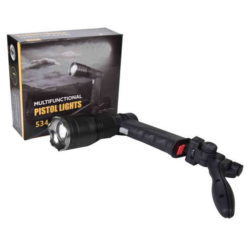 Multifunctional Rechargeable Pistol Light With Tripod Stand and Much More. Collections Are Allowed.