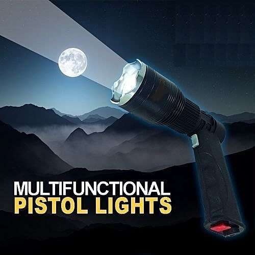 Multifunctional Rechargeable Pistol Light With Tripod Stand and Much More. Collections Are Allowed.